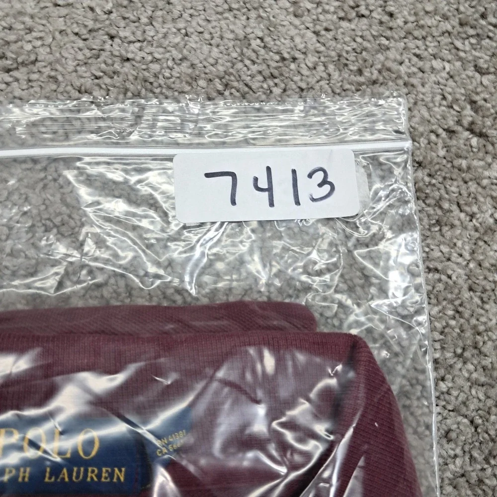 Polo Ralph Lauren Mens Big Pony Short Sleeve Polo Shirt Burgundy 2XB 7413